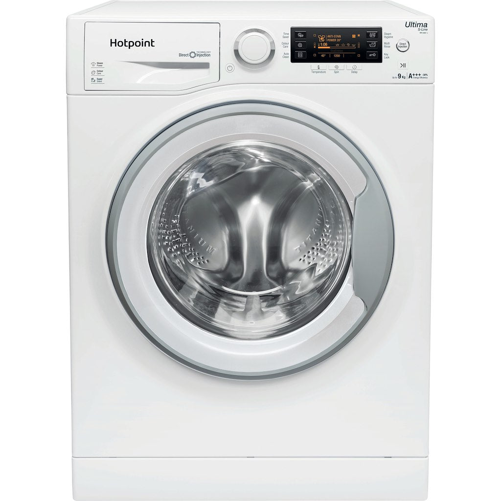Hotpoint freestanding front loading washing machine: 9kg