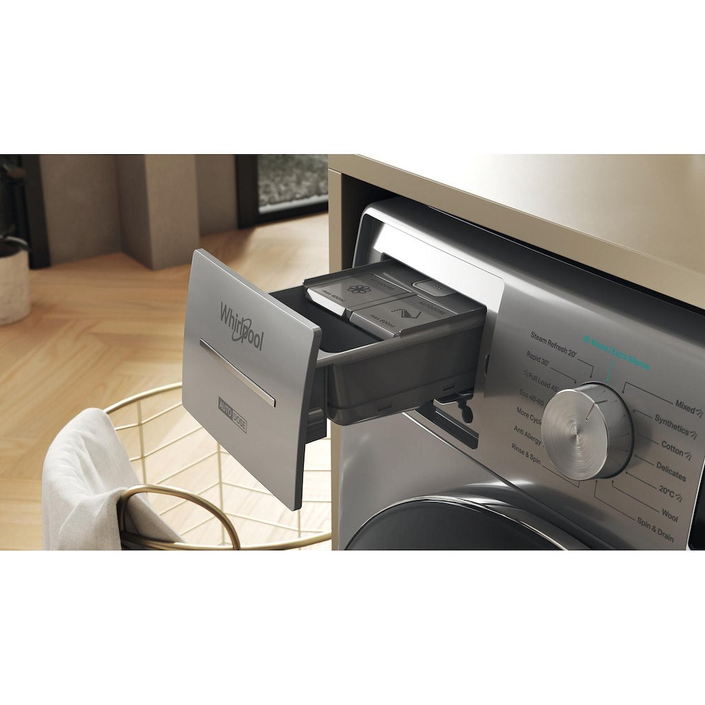 W809ADSSILENCEUK Whirlpool WASHING MACHINE 10KG - Gunmetal - A-30%