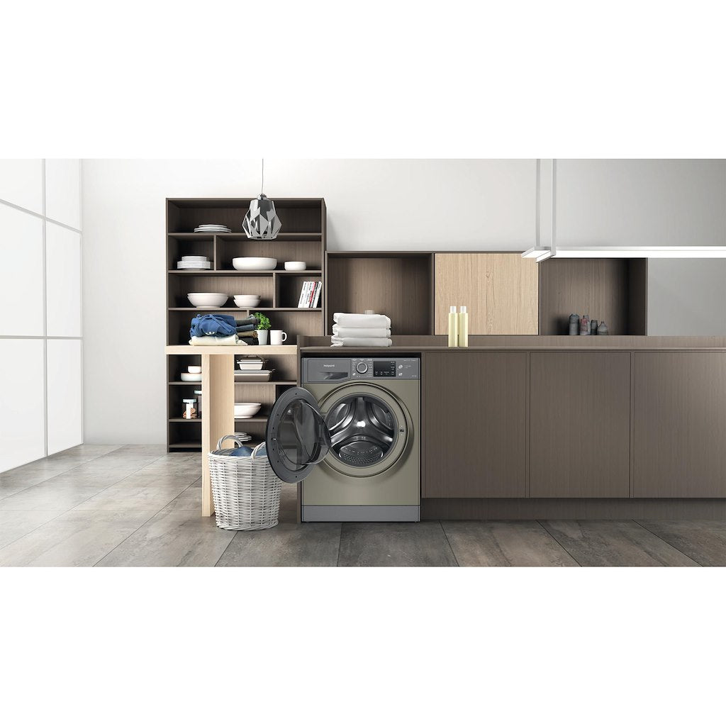 Hotpoint NDB8635GKUK graphite 8+6kg washer dryer - freestanding