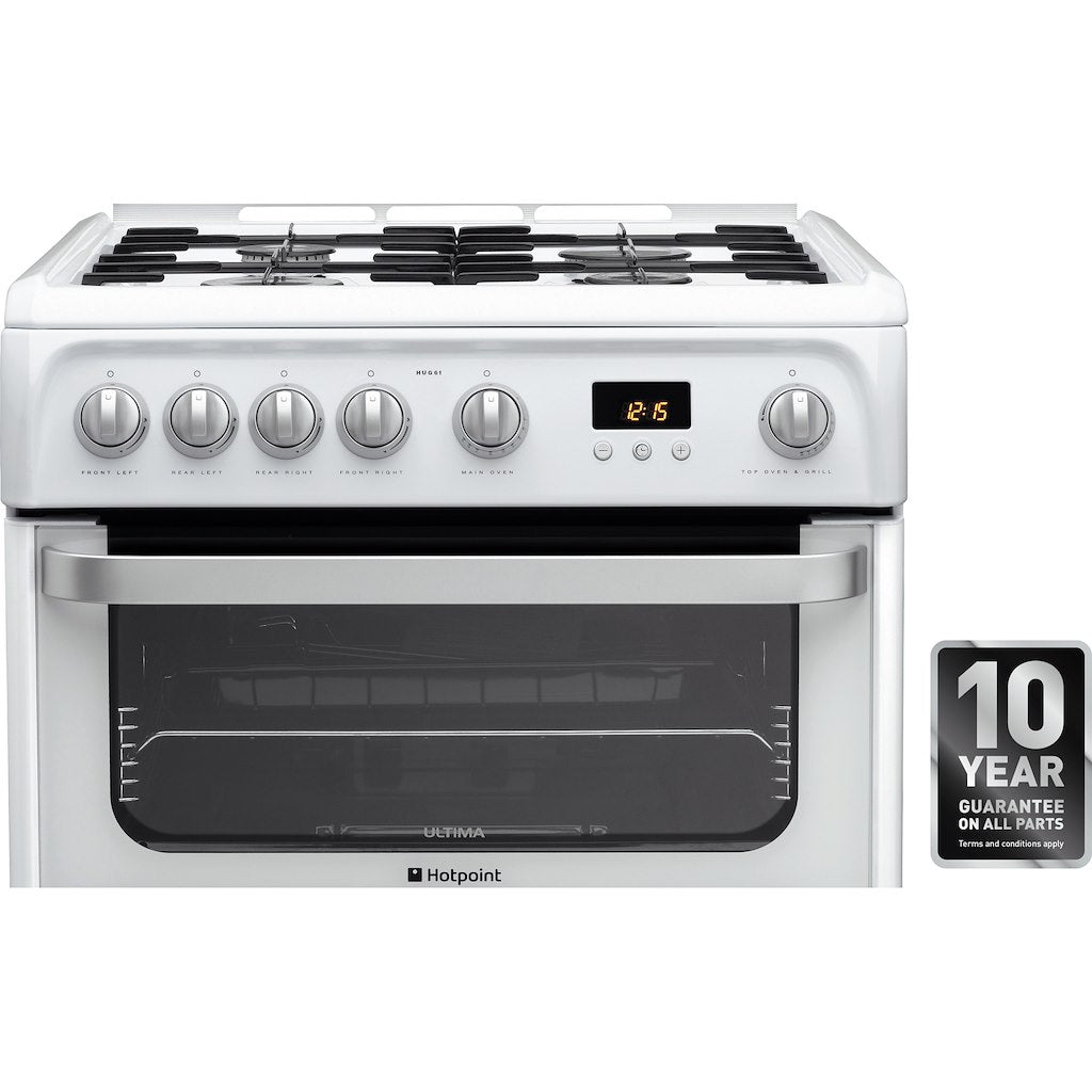 Hotpoint gas freestanding double cooker: 60cm