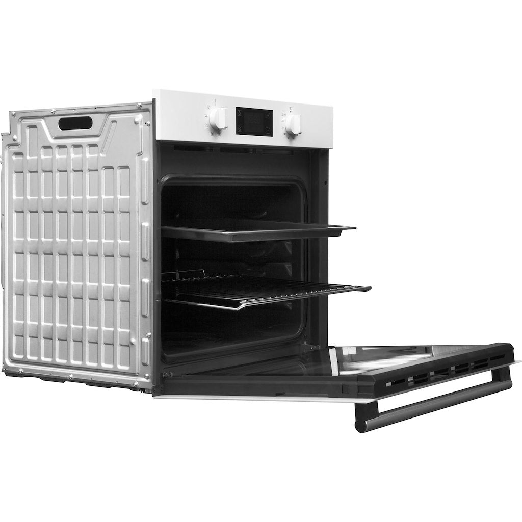 Class 2 - Single Oven - 66L - White With Multiflow, Precision Temperature Control and Tilting Grill