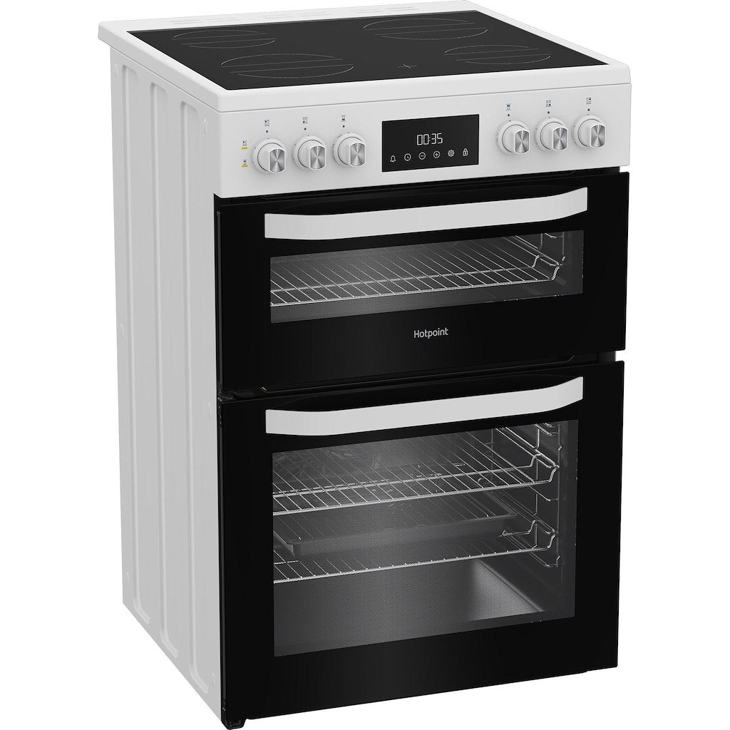 Hotpoint electric freestanding double cooker: 60cm