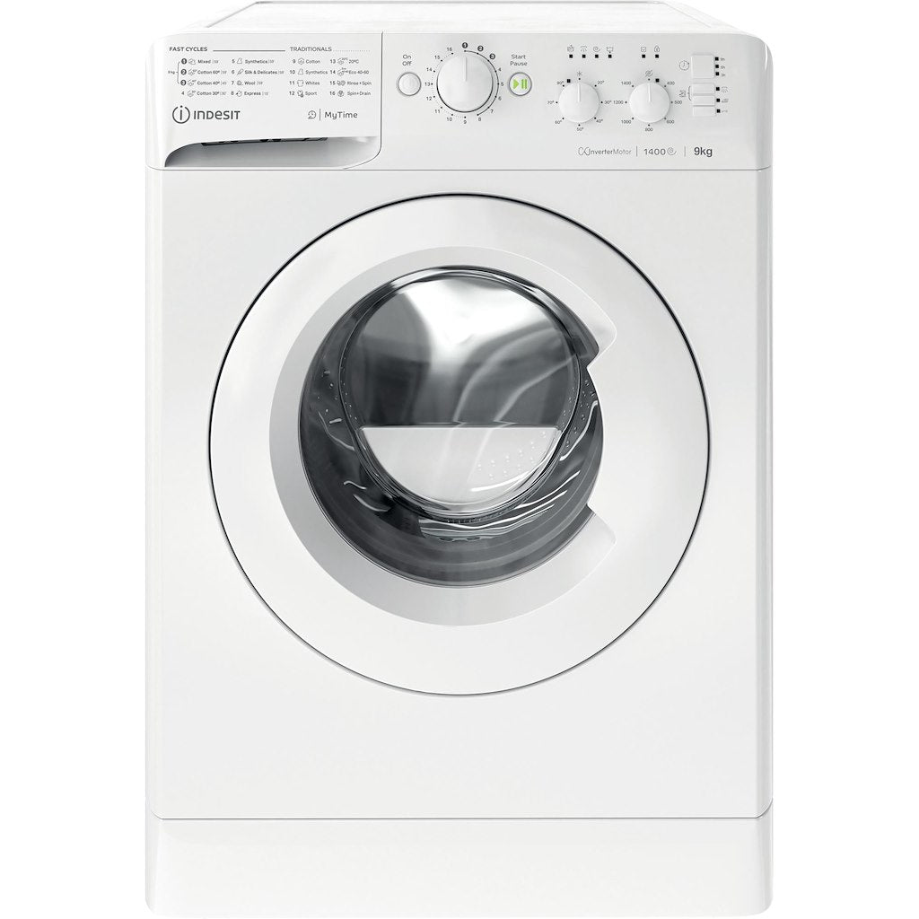 Indesit  Freestanding front loading washing machine: 9,0kg - MTWC 91495 W UK N