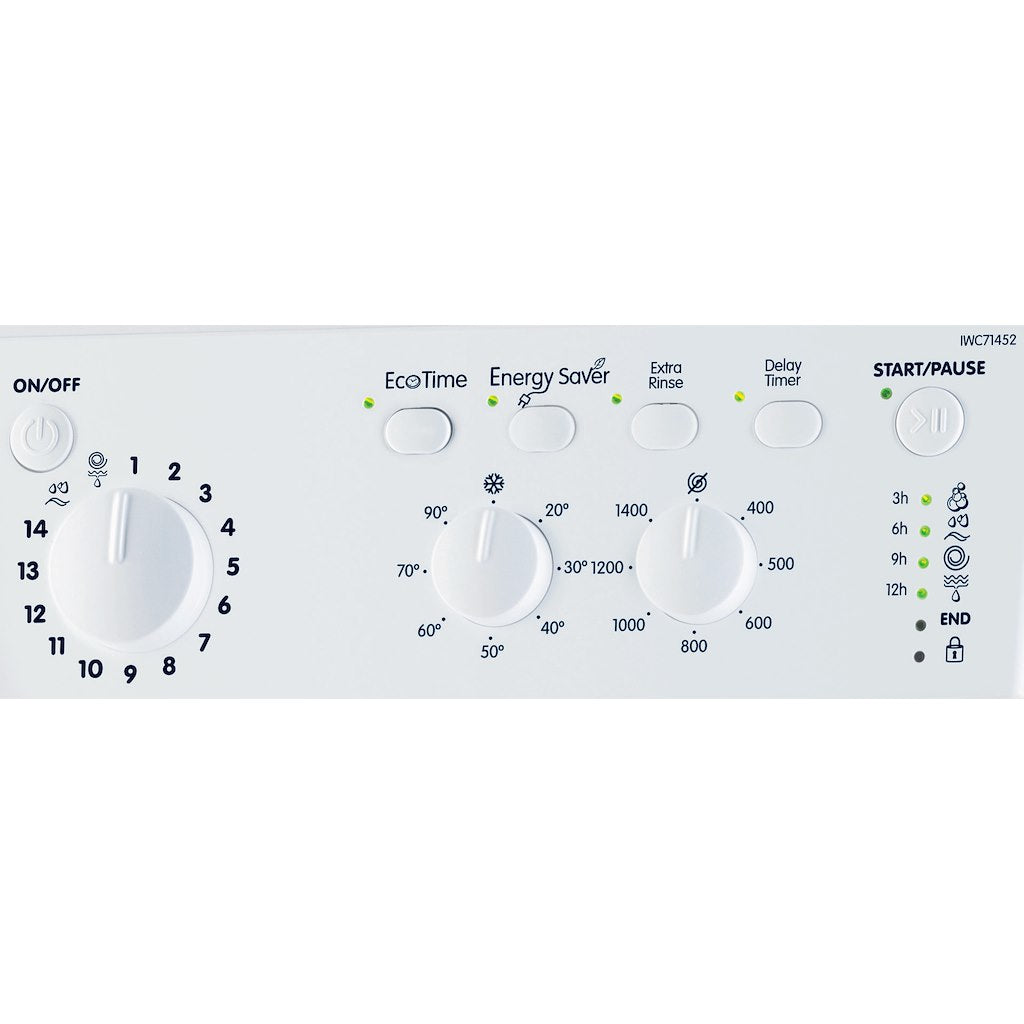 Freestanding front loading washing machine: 7kg