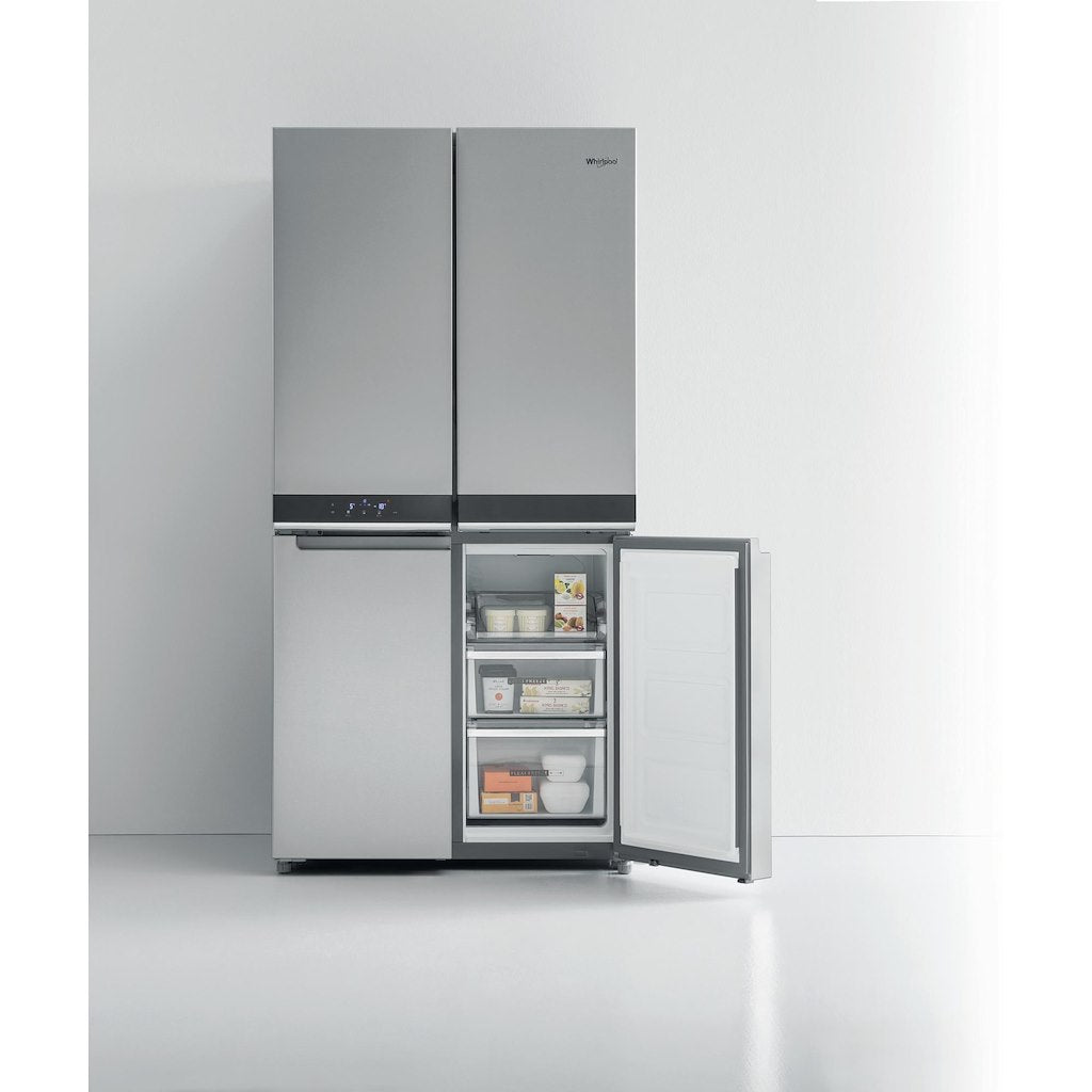Whirlpool side-by-side american fridge: in Stainless Steel - WQ9 B1L UK
