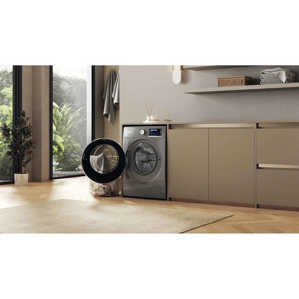 W809ADSSILENCEUK Whirlpool WASHING MACHINE 10KG - Gunmetal - A-30%