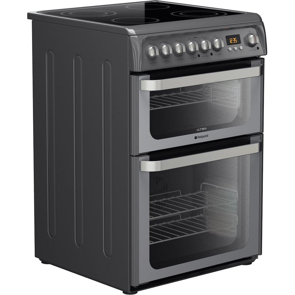 Hotpoint electric freestanding double cooker: 60cm