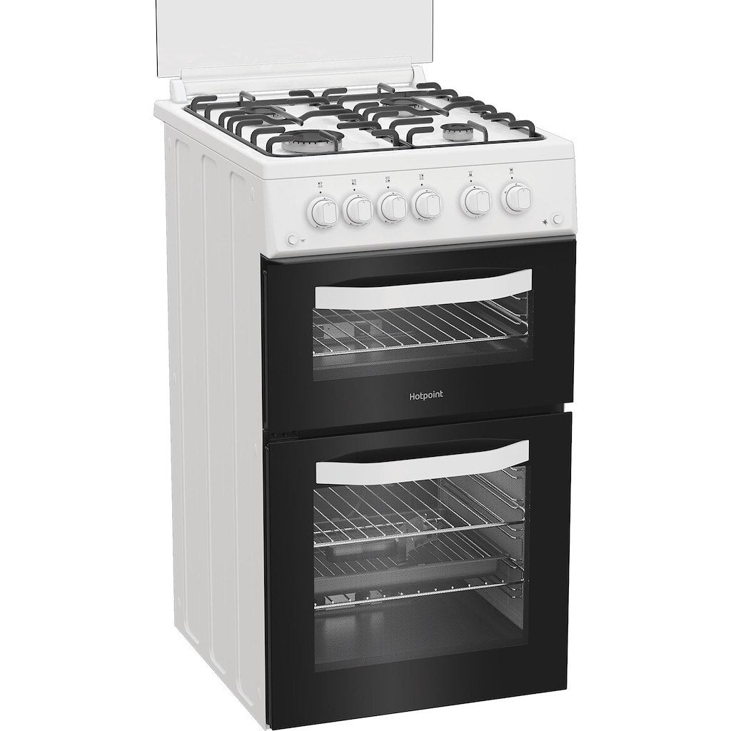 Hotpoint gas freestanding double cooker: 50cm