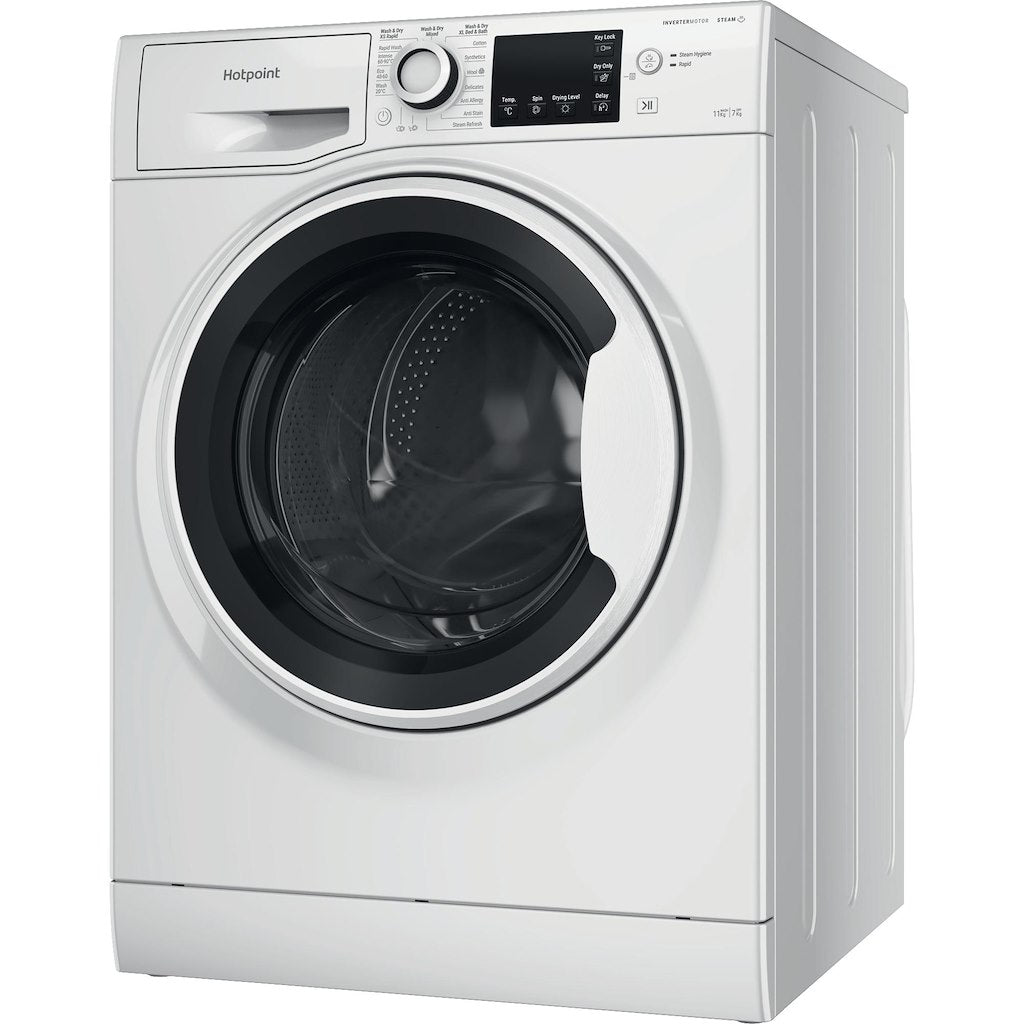 Hotpoint Anti-Stain NDB11724WUK 11+7KG White  Freestanding Washer Dryer