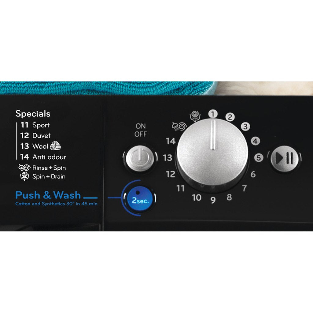 Freestanding front loading washing machine: 9kg