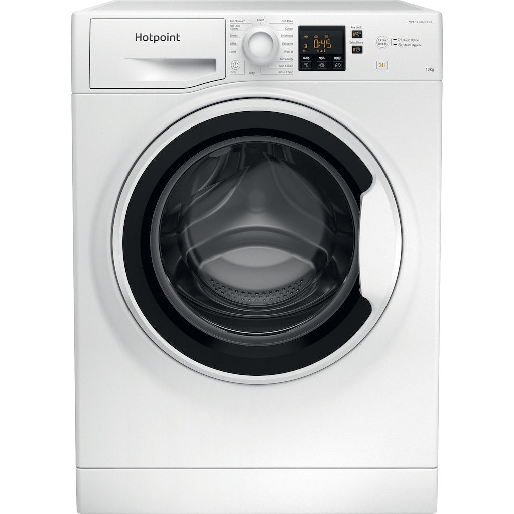 Hotpoint freestanding front loading washing machine: 10kg