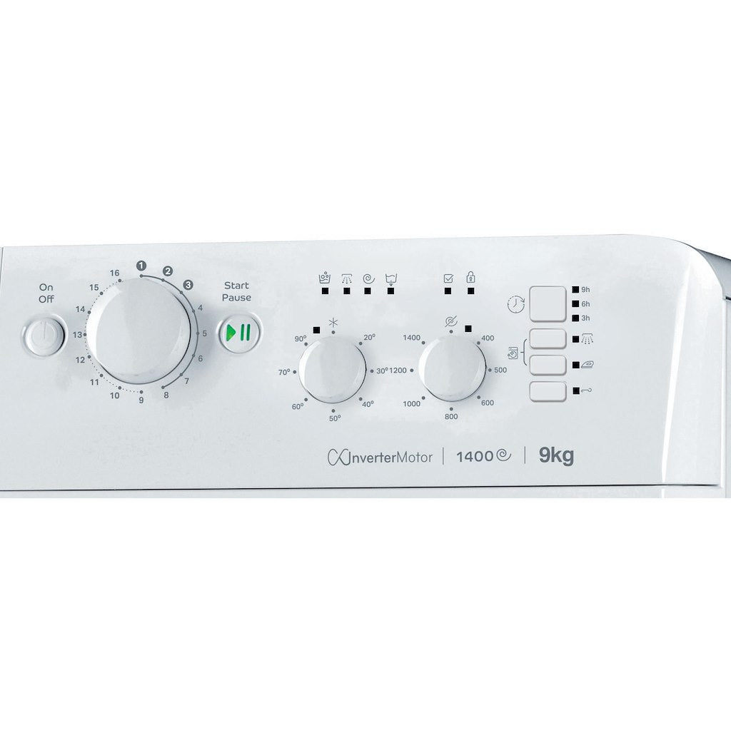 Indesit  Freestanding front loading washing machine: 9,0kg - MTWC 91495 W UK N