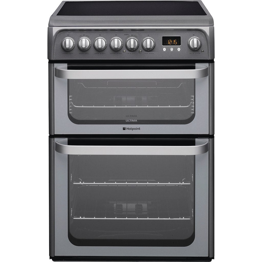 Hotpoint electric freestanding double cooker: 60cm