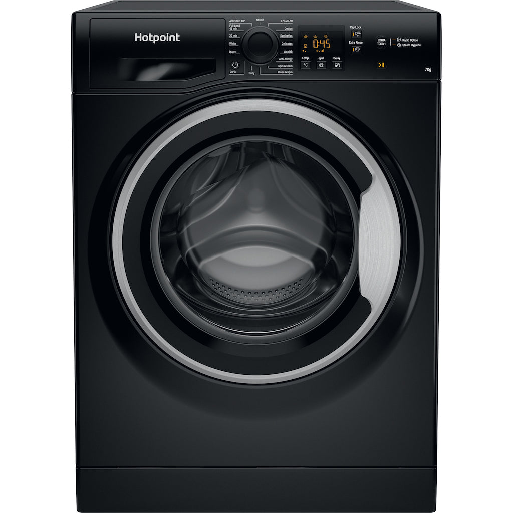 Hotpoint freestanding front loading washing machine: 7kg