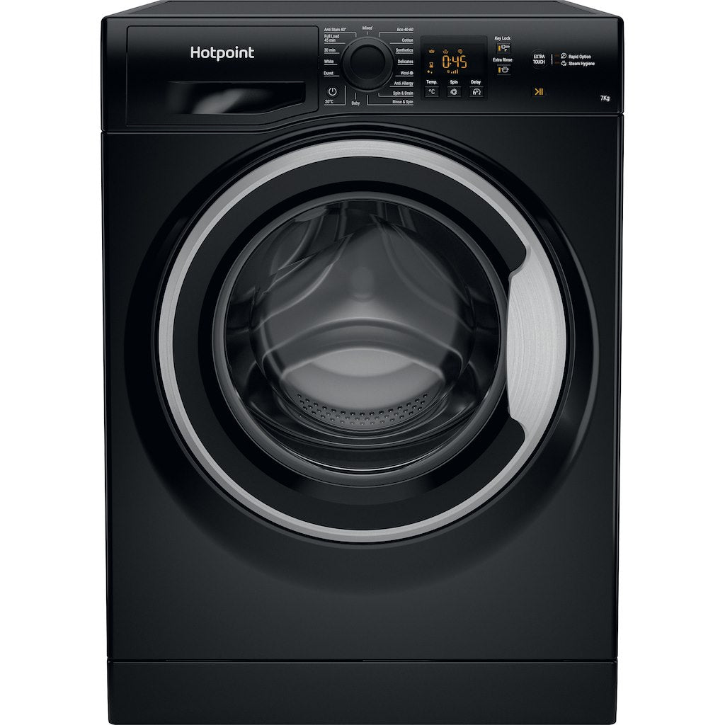 Hotpoint freestanding front loading washing machine: 7kg