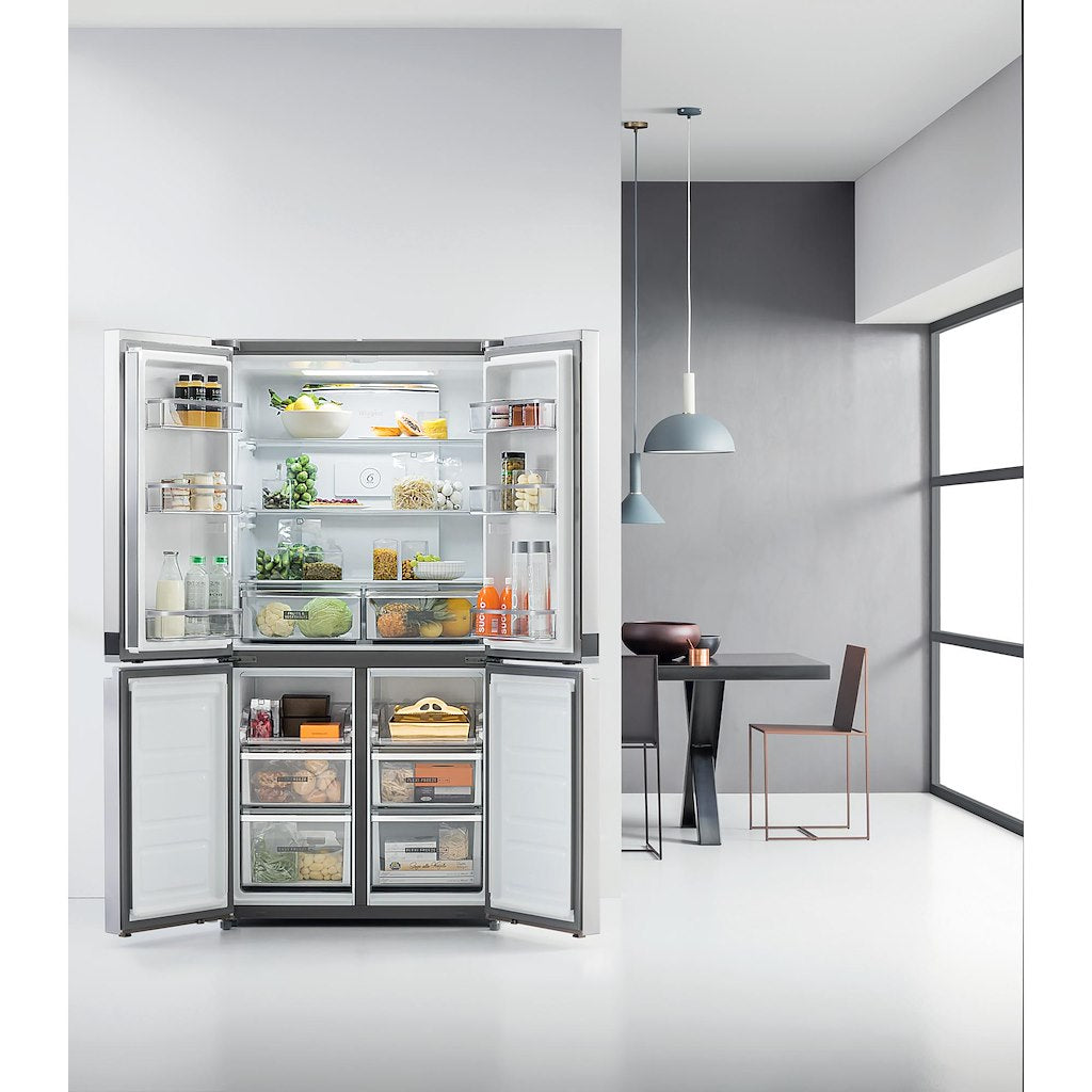 Whirlpool side-by-side american fridge: in Stainless Steel - WQ9 B1L UK