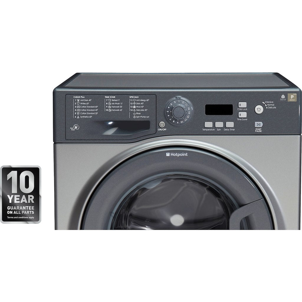 Hotpoint freestanding front loading washing machine: 9kg