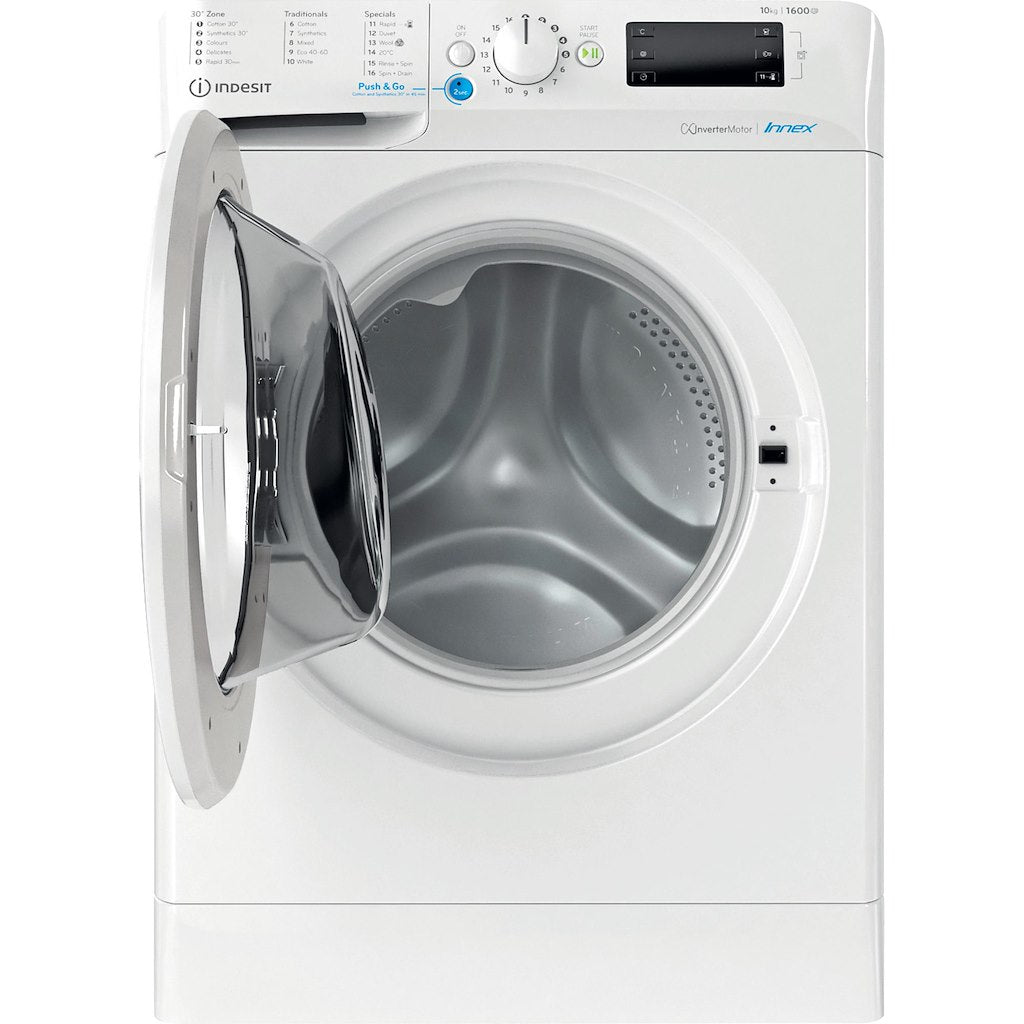 Indesit BWE 101685X W UK N Freestanding 10kg washing machine in White