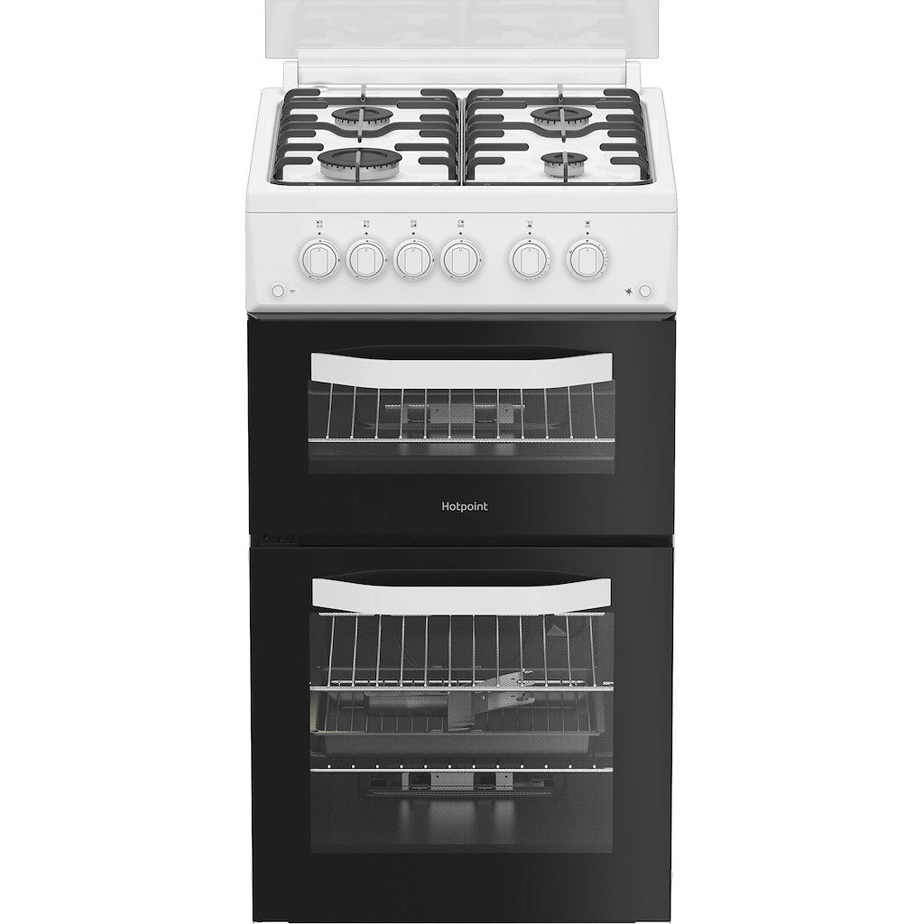 Hotpoint gas freestanding double cooker: 50cm