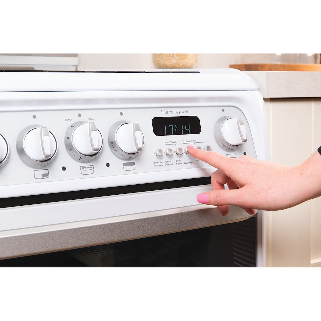 Hotpoint gas freestanding double cooker: 60cm