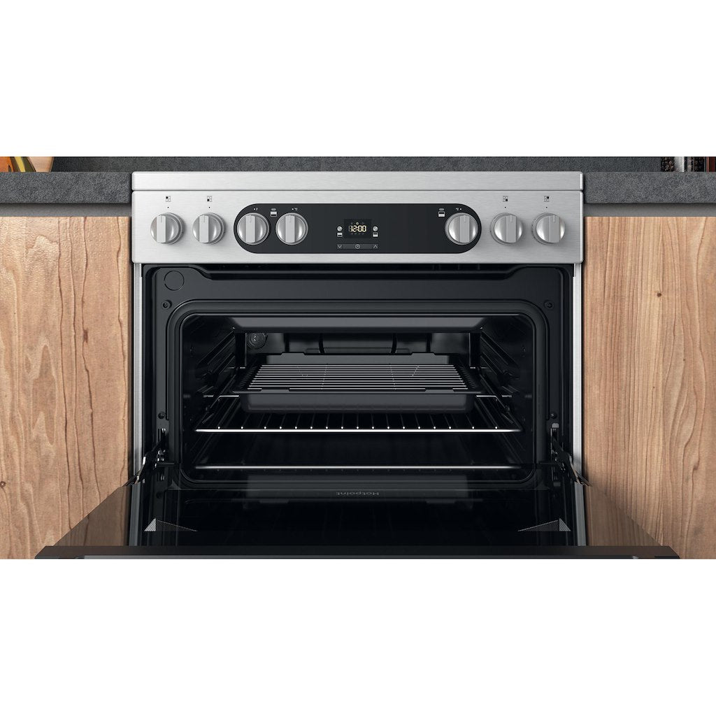 Electric Double Oven Cooker - Fan Oven - Stainless Steel With Precision Temperature Control and Solar Plus Grill