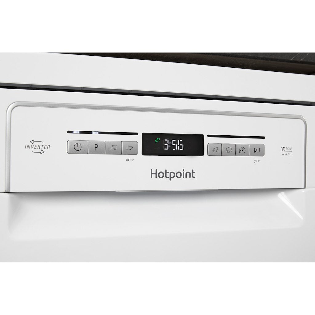 Hotpoint dishwasher: slim, white