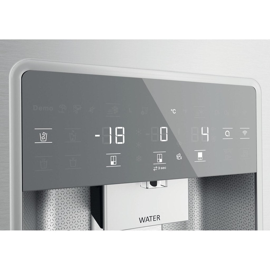 Hotpoint Active 4 Door HQ9I MO1L UK Fridge Freezer - Stainless Steel