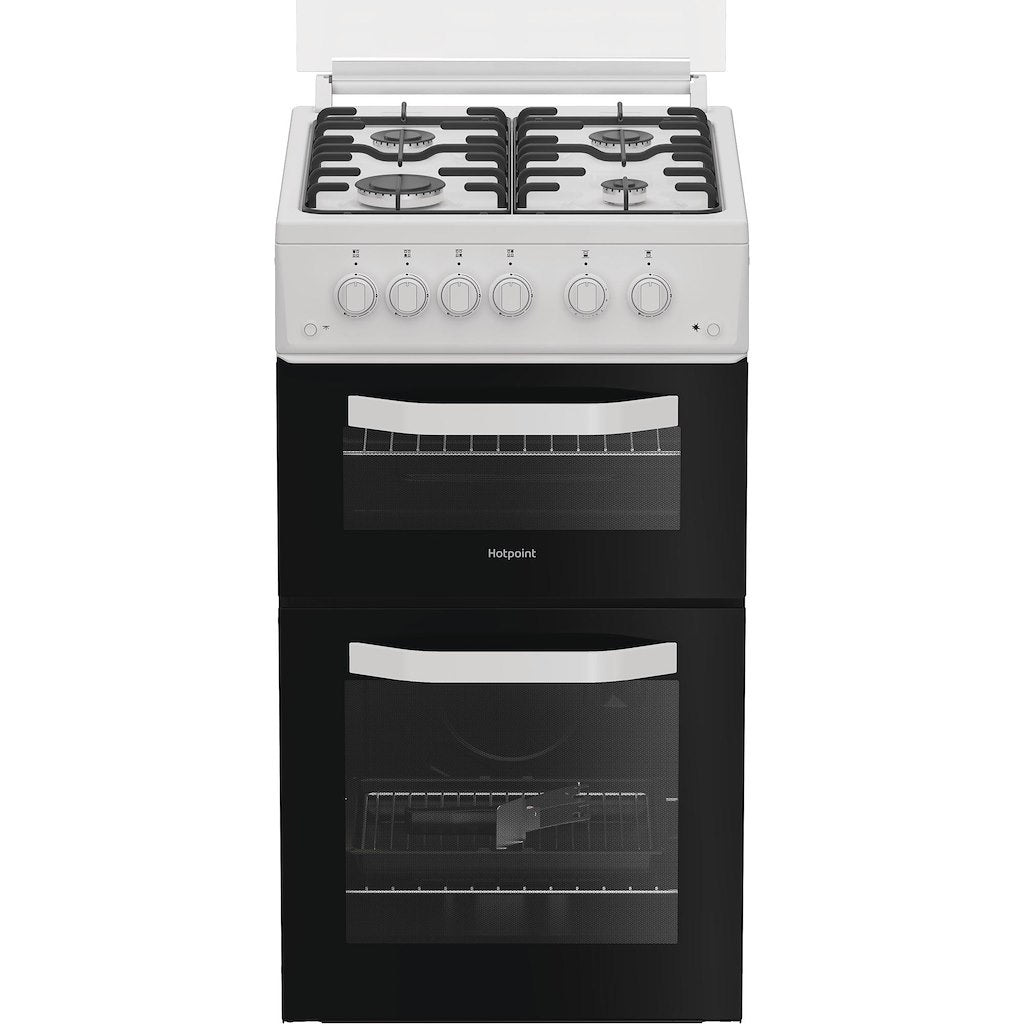 Hotpoint gas freestanding double cooker: 50cm