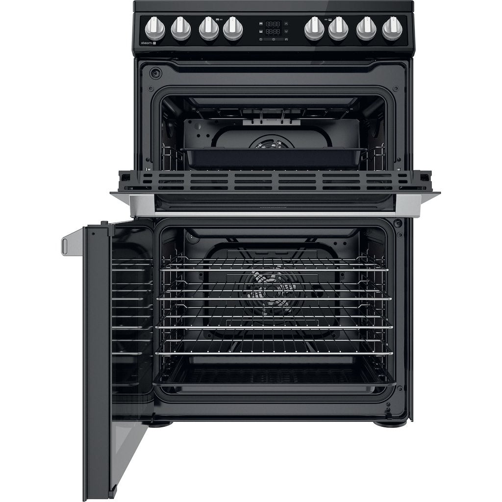 Hotpoint electric freestanding double cooker: 60cm