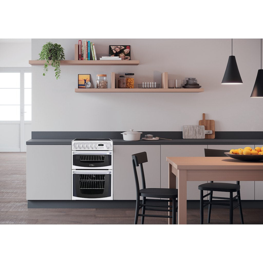 Hotpoint electric freestanding double cooker: 60cm