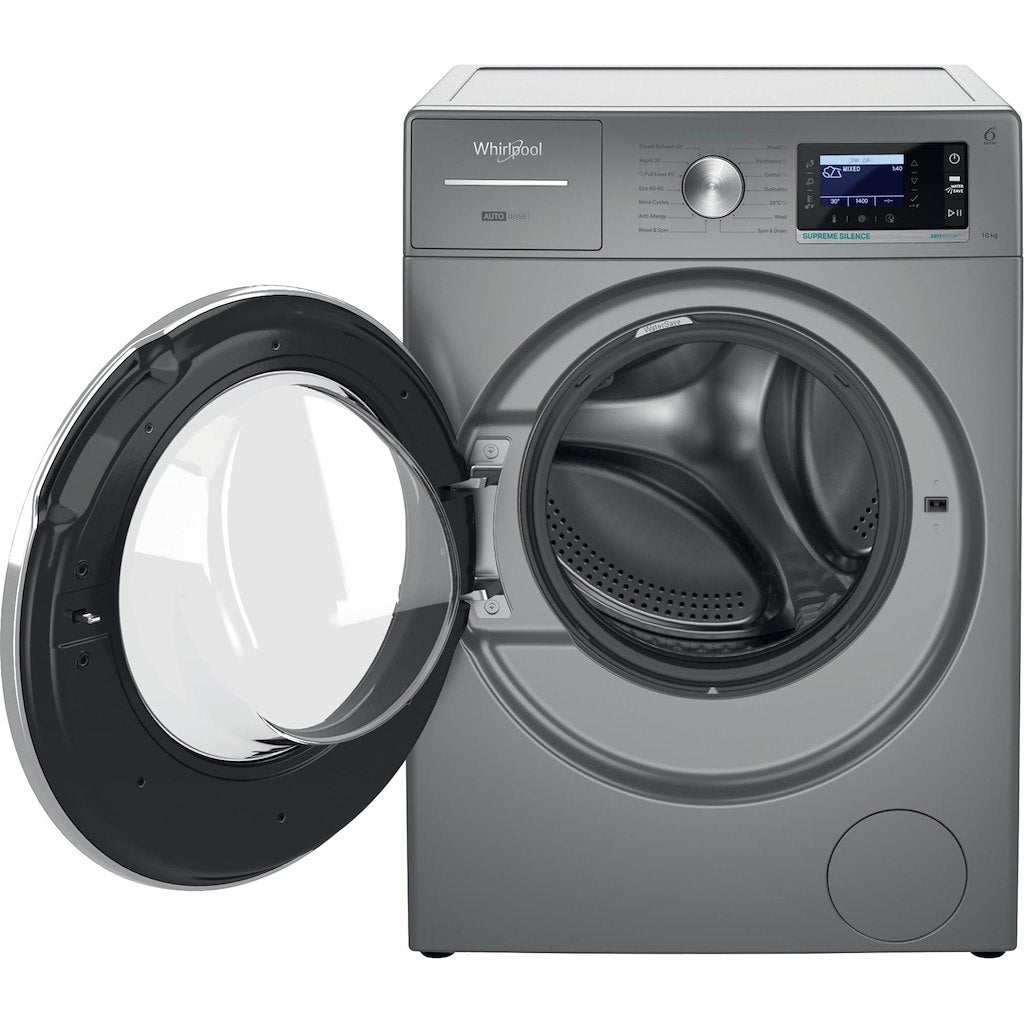 W809ADSSILENCEUK Whirlpool WASHING MACHINE 10KG - Gunmetal - A-30%