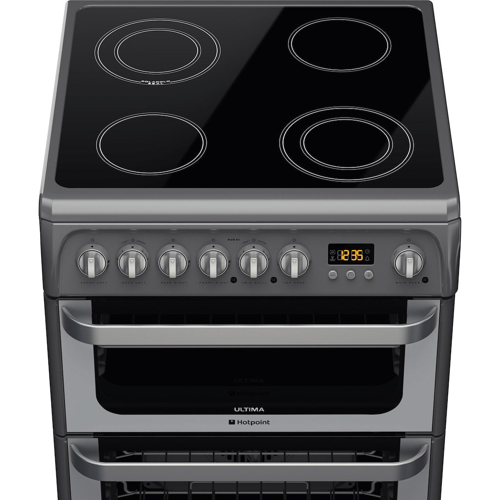 Hotpoint electric freestanding double cooker: 60cm