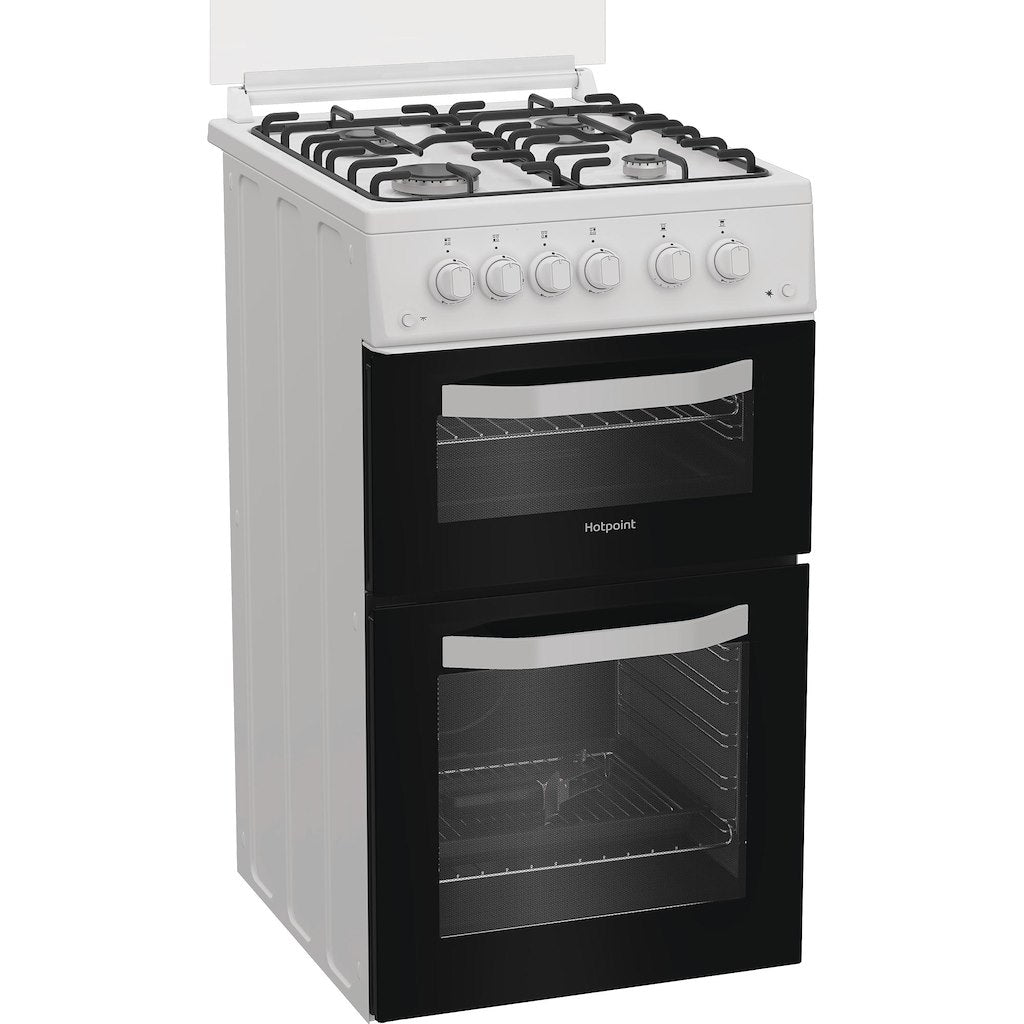 Hotpoint gas freestanding double cooker: 50cm