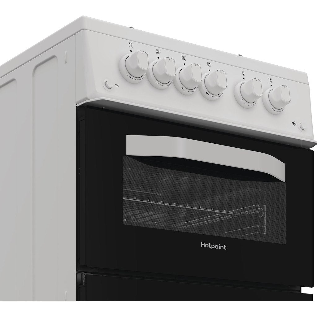 Hotpoint gas freestanding double cooker: 50cm