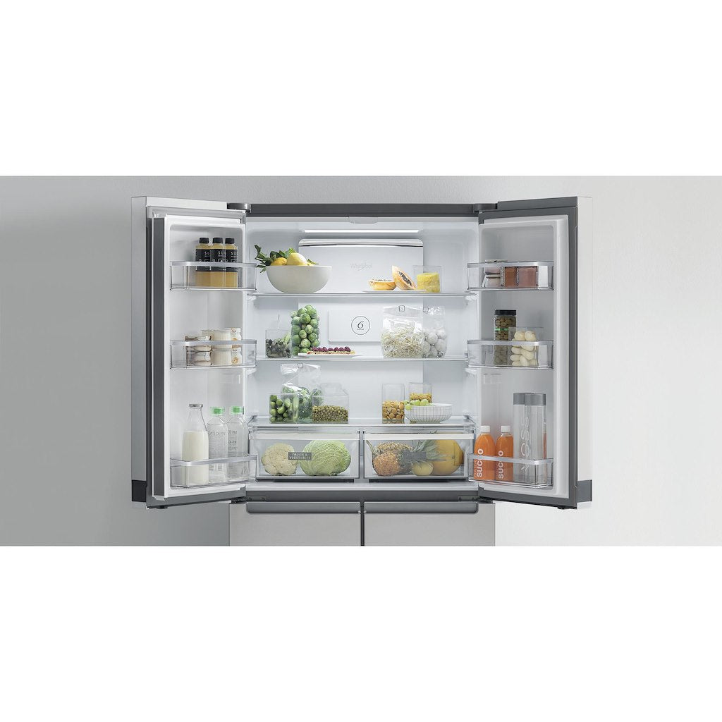 Whirlpool side-by-side american fridge: in Stainless Steel - WQ9 B1L UK