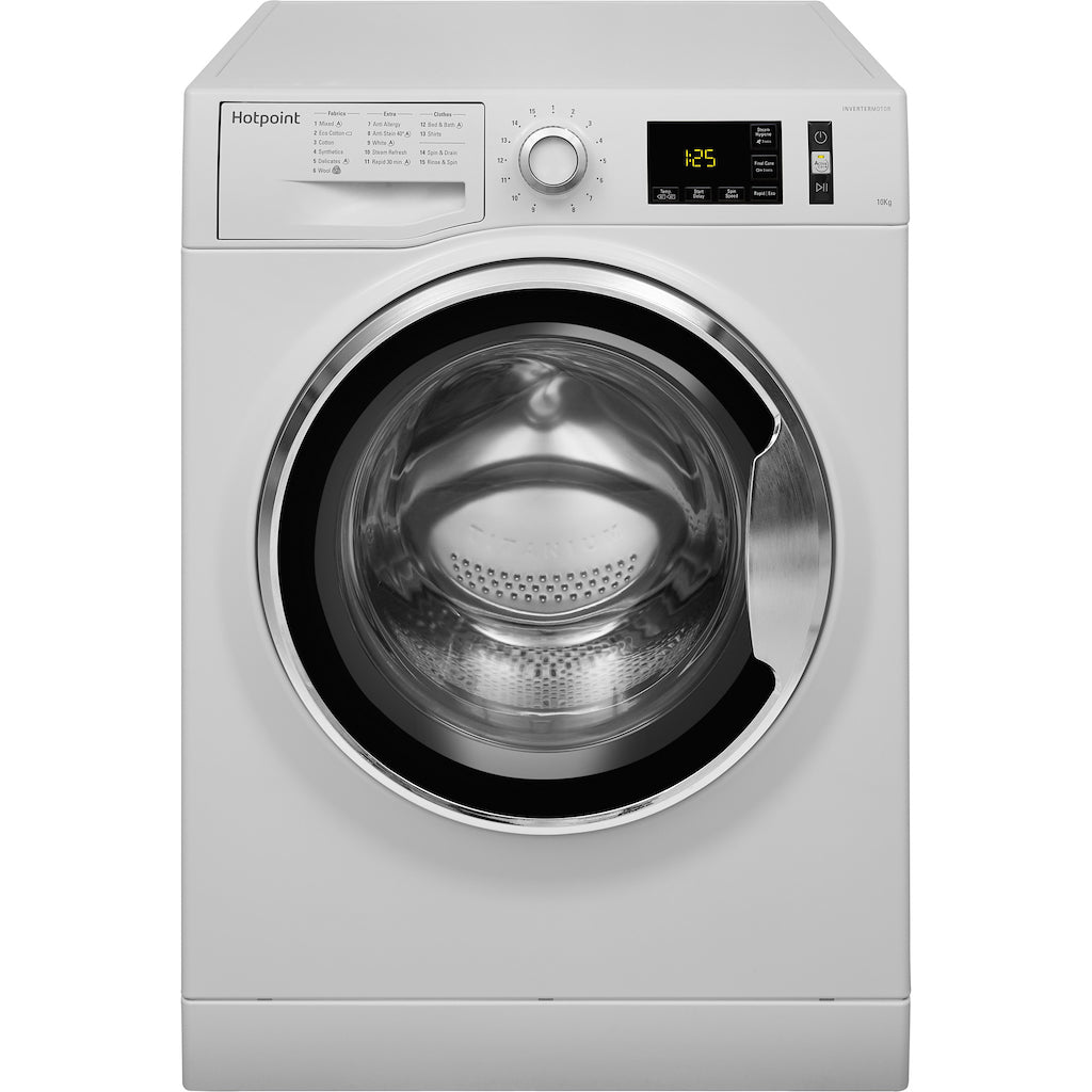 Hotpoint freestanding front loading washing machine: 10kg