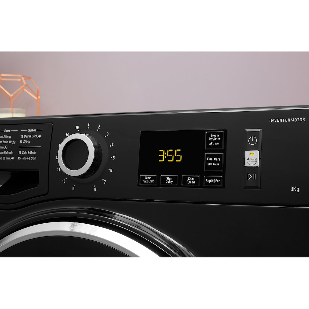 Hotpoint freestanding front loading washing machine: 9kg