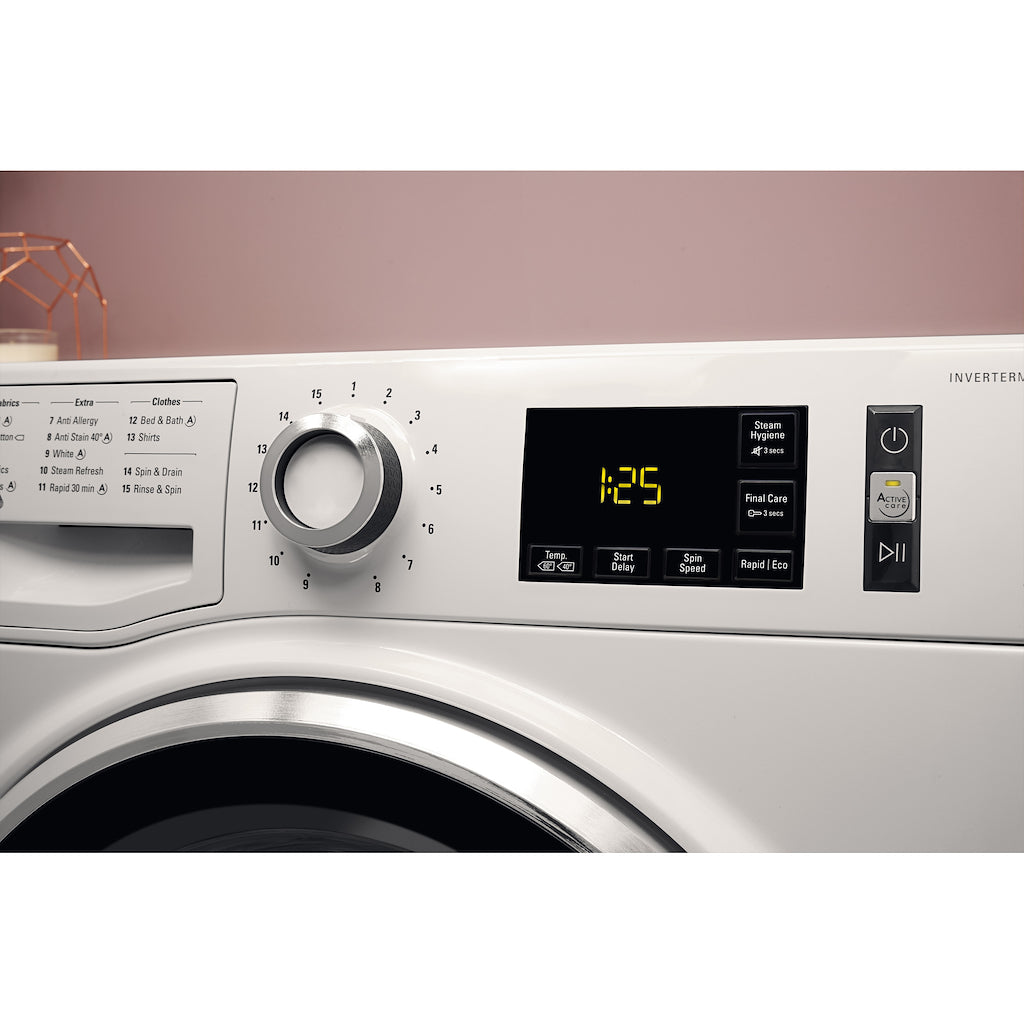 Hotpoint freestanding front loading washing machine: 10kg