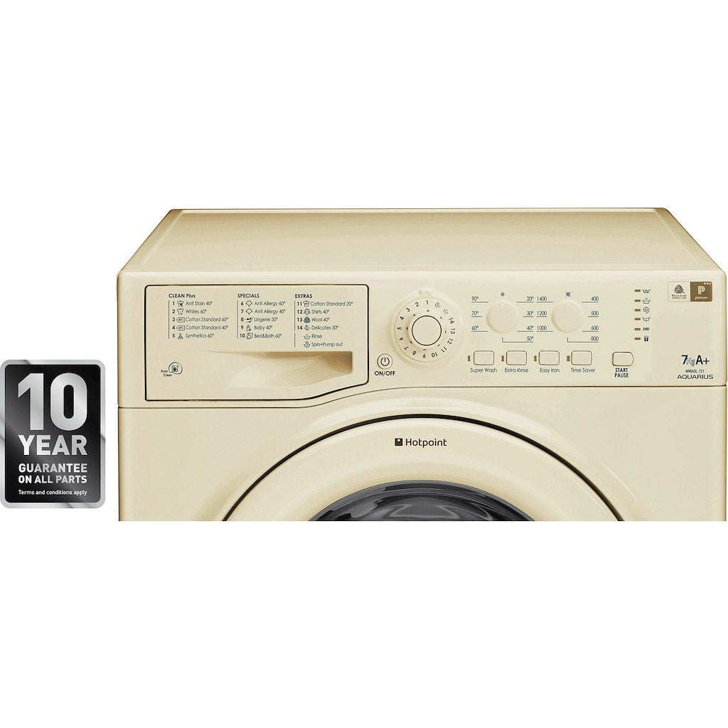 Hotpoint freestanding front loading washing machine: 7kg