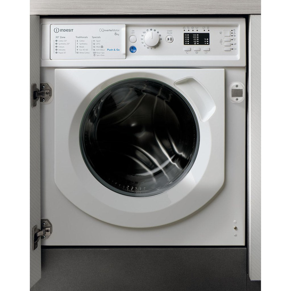 Built in front loading washing machine: 8,0kg - BI WMIL 81284 UK