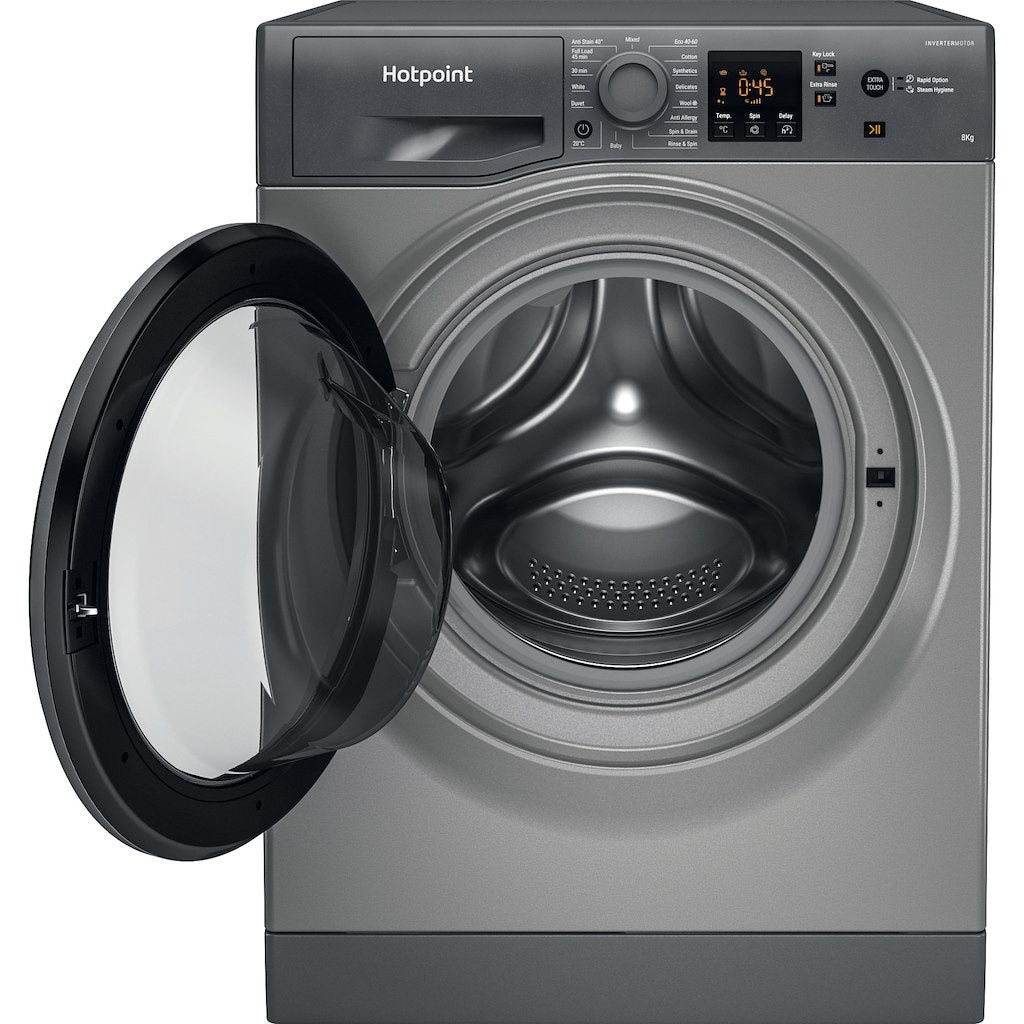 Hotpoint NSWR 843C GK UK N Washing Machine - Graphite