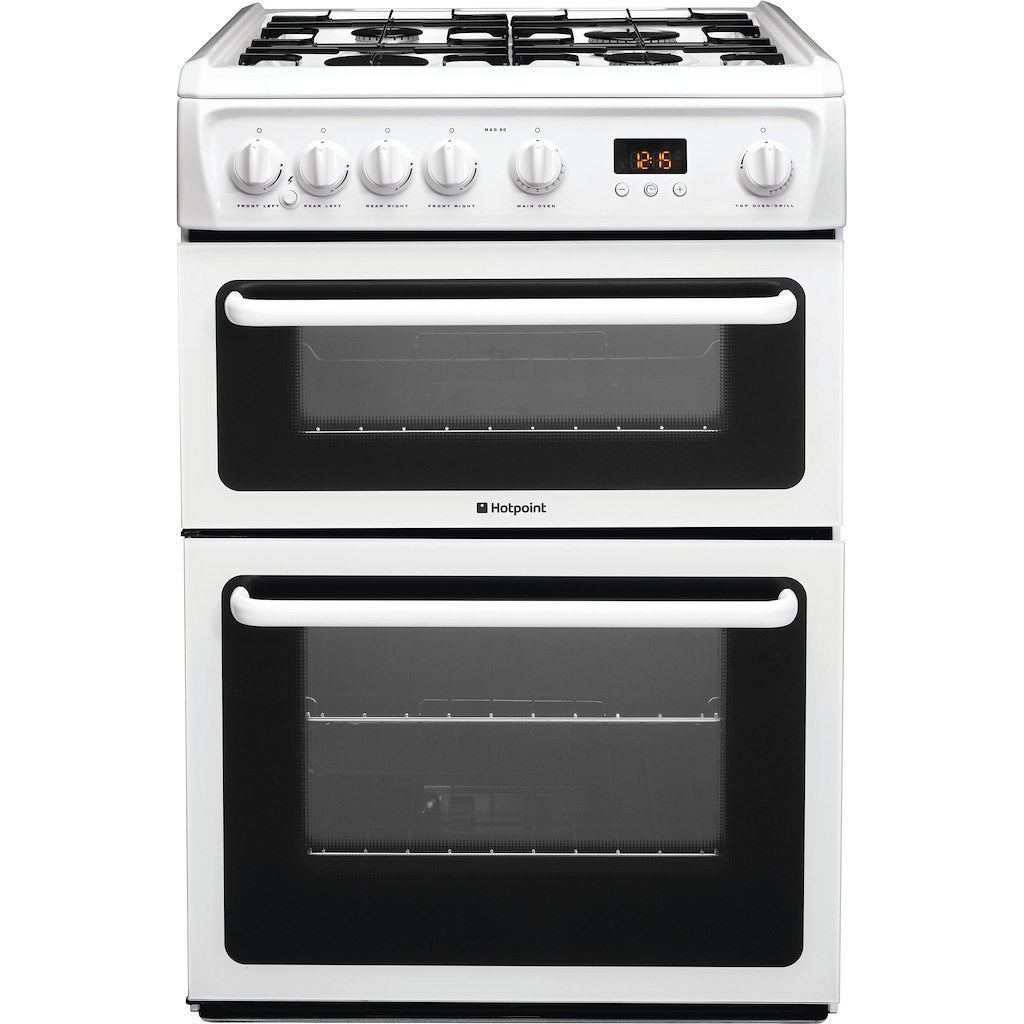 Hotpoint gas freestanding double cooker: 60cm