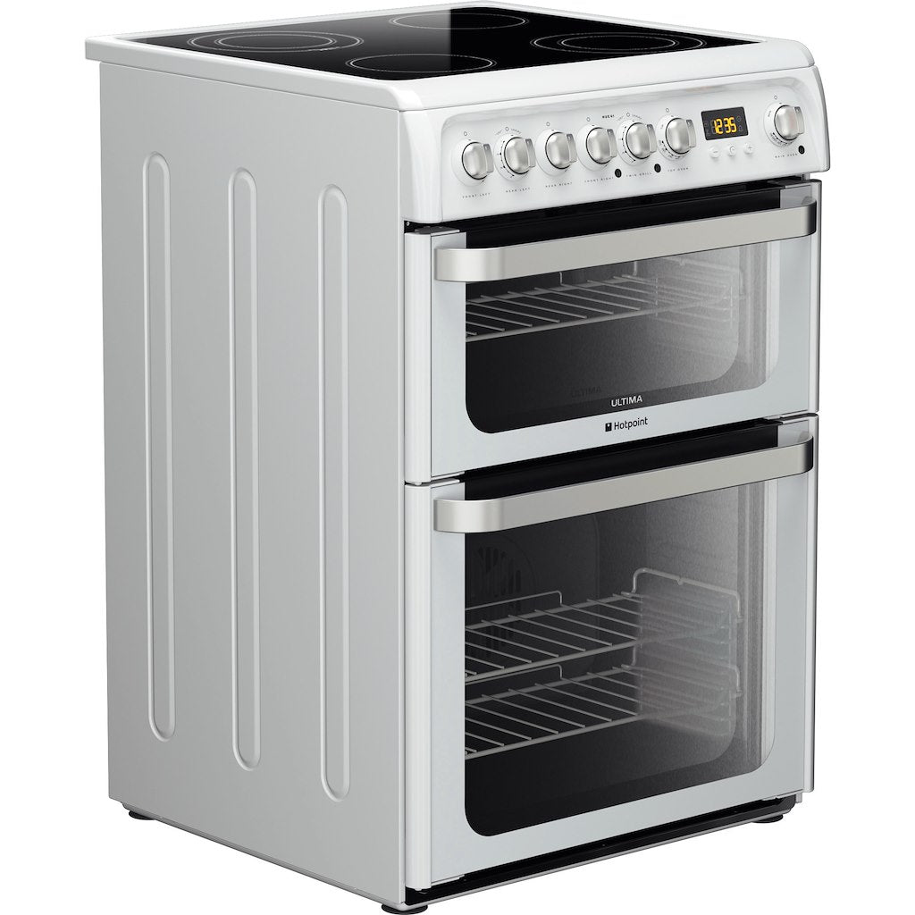 Hotpoint electric freestanding double cooker: 60cm