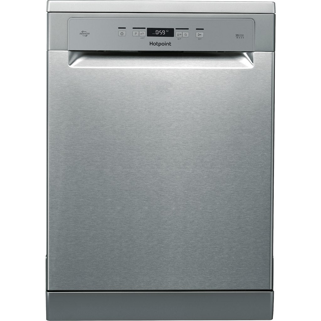 Hotpoint dishwasher: full size, inox