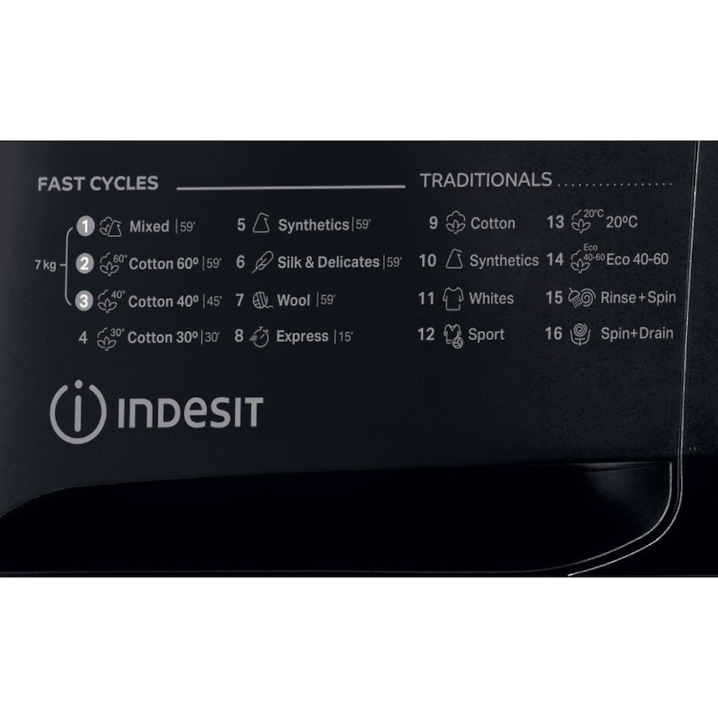 Indesit Ecotime MTWC 71252 K UK Washing Machine - Black