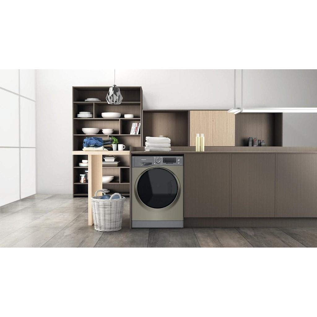 Hotpoint ActiveCare NDD10726GDAUK graphite 10+7kg washer dryer - freestanding