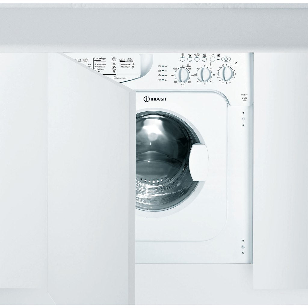 Indesit, Built in front loading washing machine: 7kg