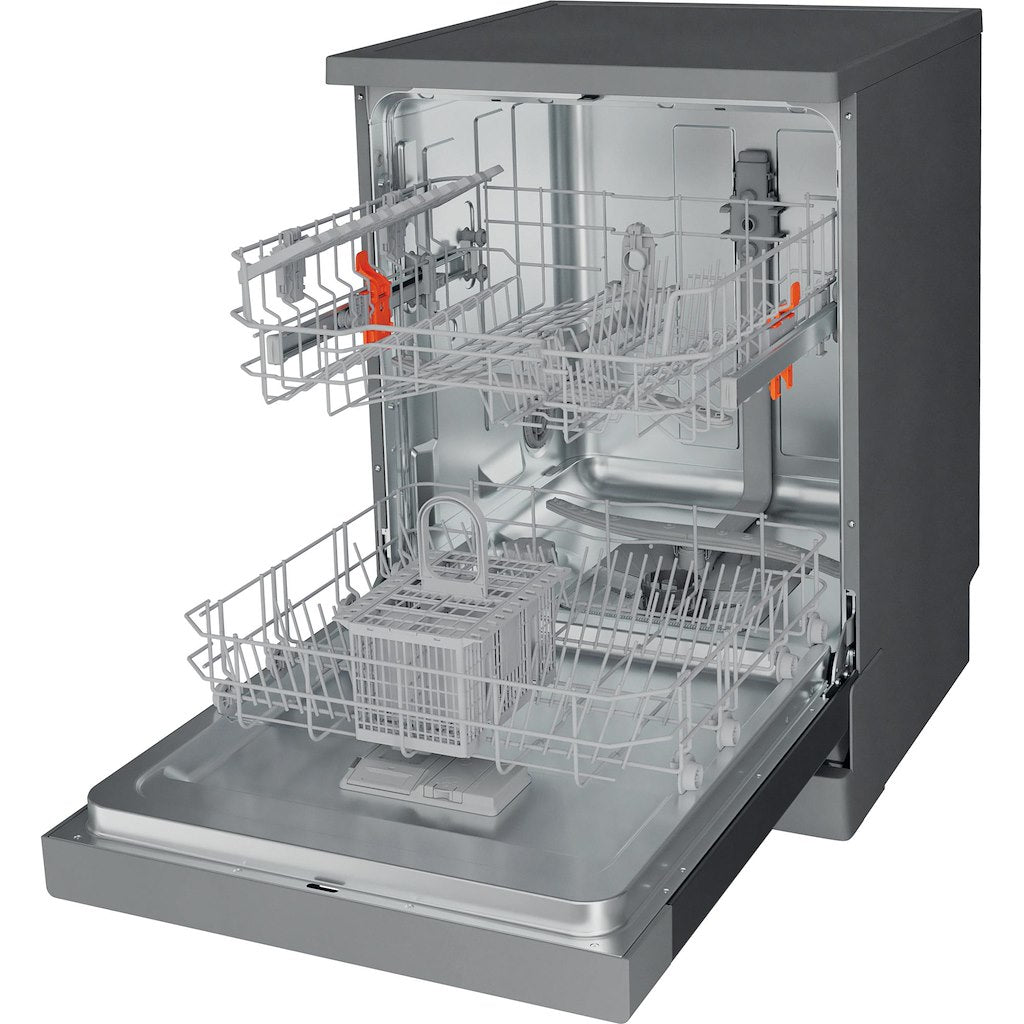 Hotpoint Full Size Freestanding Dishwasher - Inox - 14 Place Settings  - E rated - H2F HL626 X UK