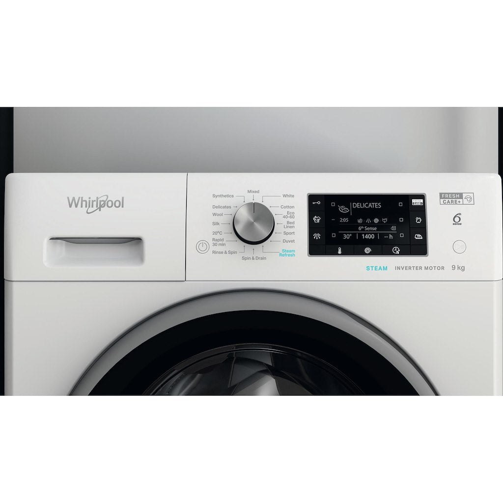 Whirlpool washing machine: 9,0kg - FFD 9448 BSV UK