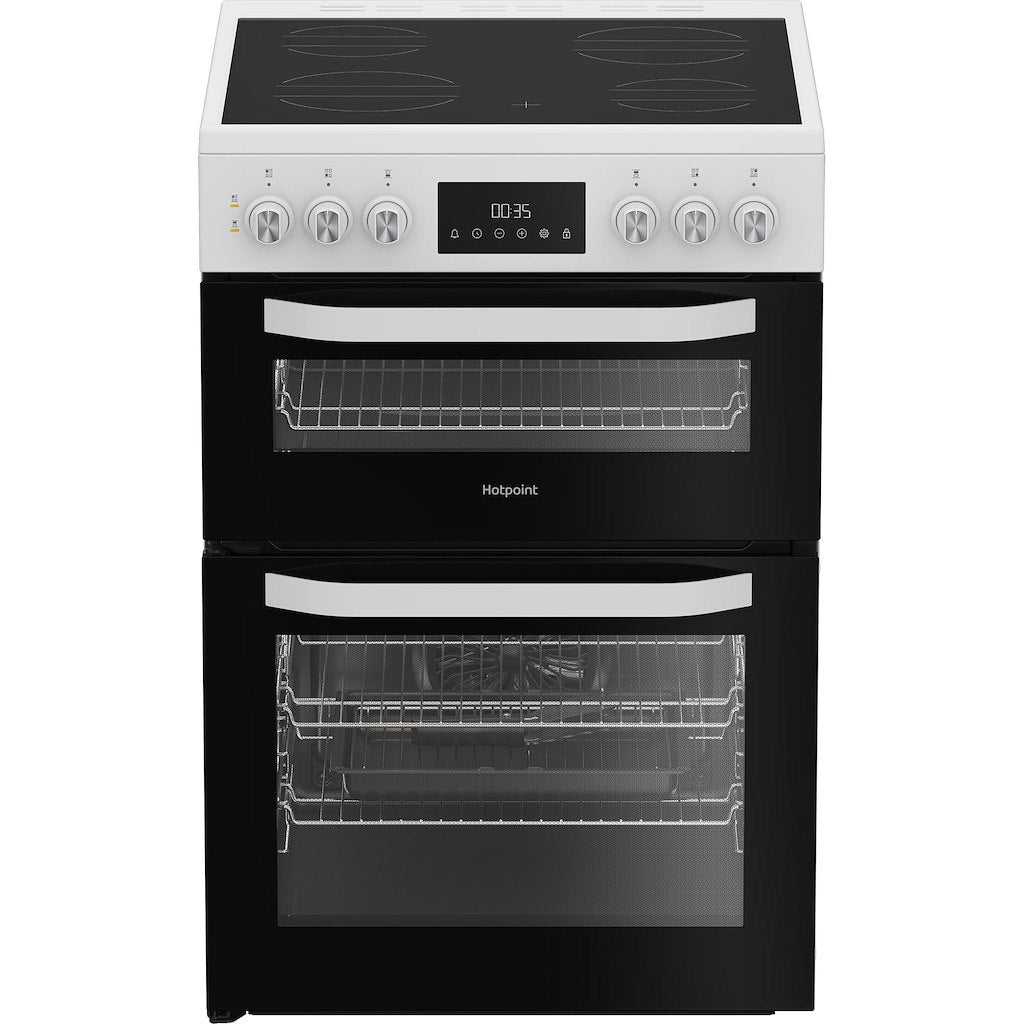 Hotpoint electric freestanding double cooker: 60cm